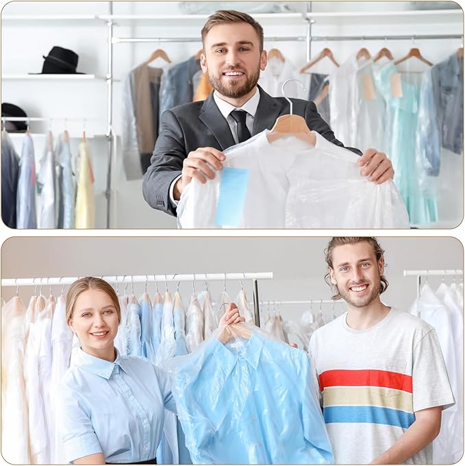 90 PCS Dry Cleaner Bags Plastic Clear 35.4 Inches, Garment Bags - Image 6