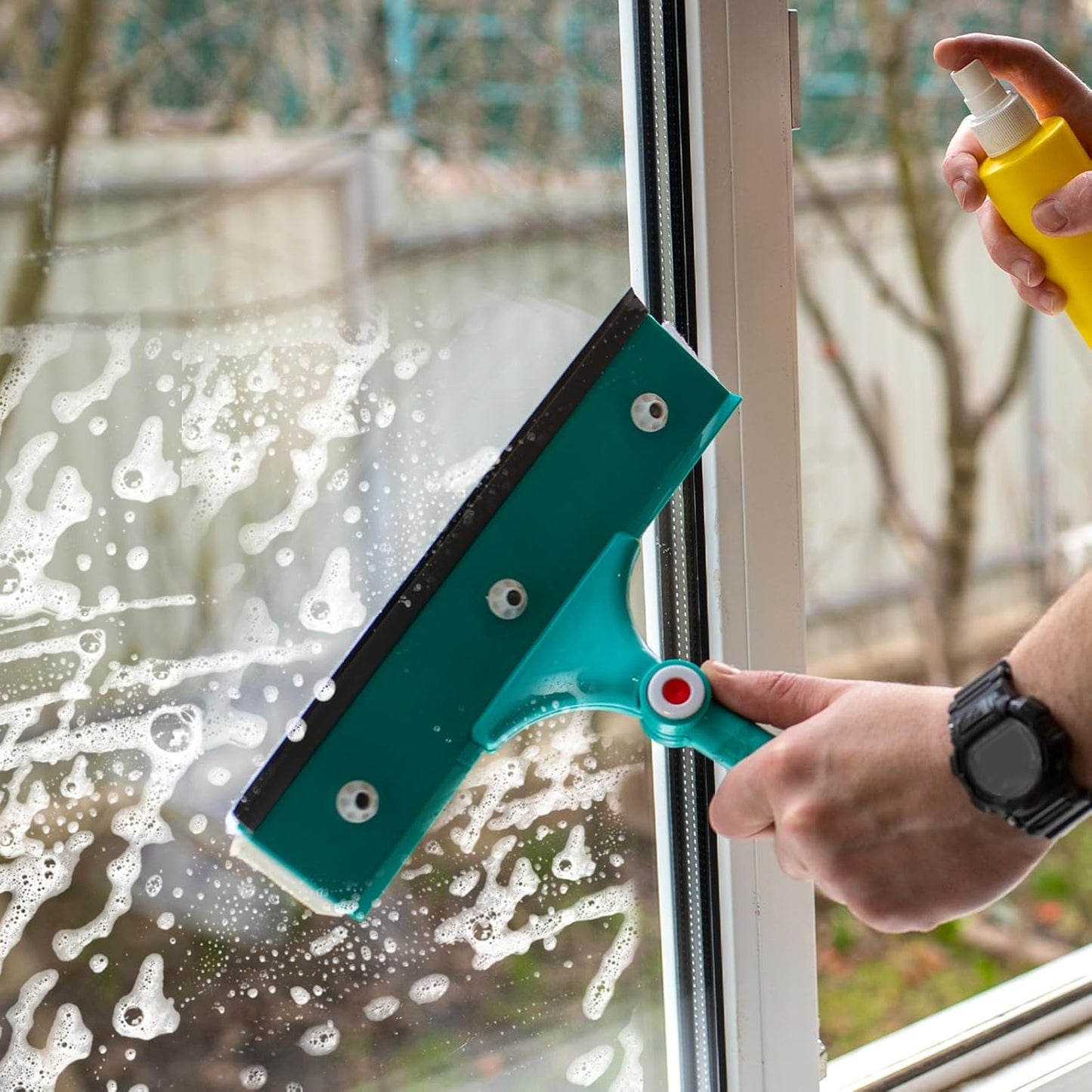 3 Rolls Squeegee Replacement Rubber Blades 41 Inch Silicone Black Blade for Glass Cleaning, Windows, Shower Doors - Scrubber Refill Head