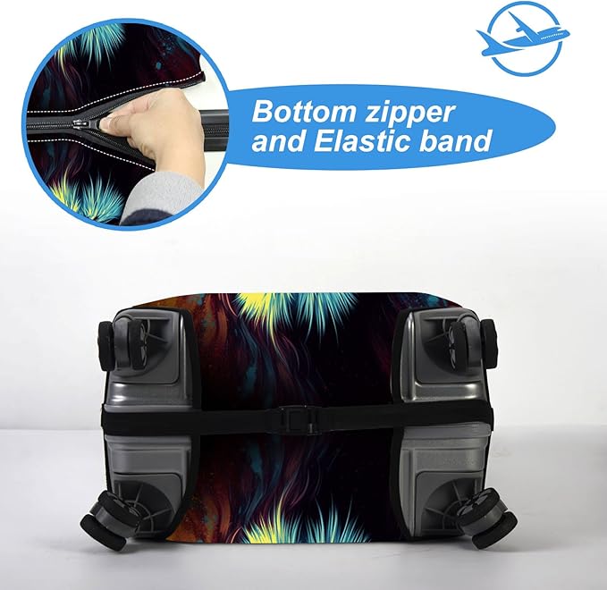 Luggage Cover Protector for 26-28 Inch Suitcases, TSA Approved Elastic Travel - Image 5