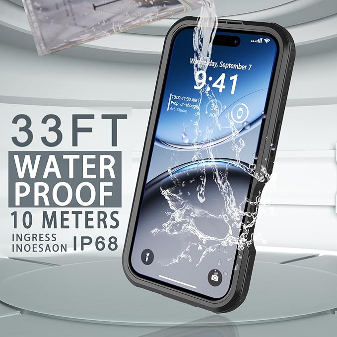 for iPhone 16 Plus Case Waterproof, Full-Body Hard Case Built-in - Image 4