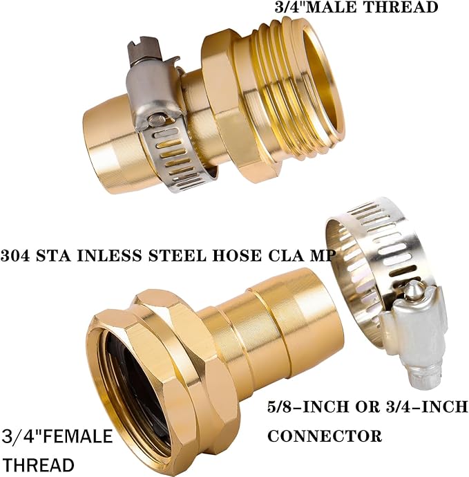 3 Set Garden Hose Repair Connector Kit - Image 3