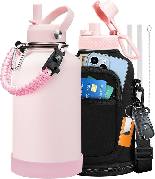 64 oz Insulated Water Bottle by VICKNIY