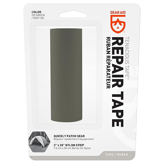GEAR AID Tenacious Tape 3” x 20” Nylon Fabric Gear Repair Tape, Fix Holes and - Image 2