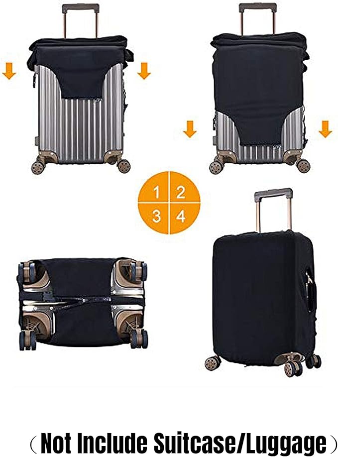 World Travel Luggage Covers and Luggage Tags Tsa Approved, Elastic Washable - Image 3