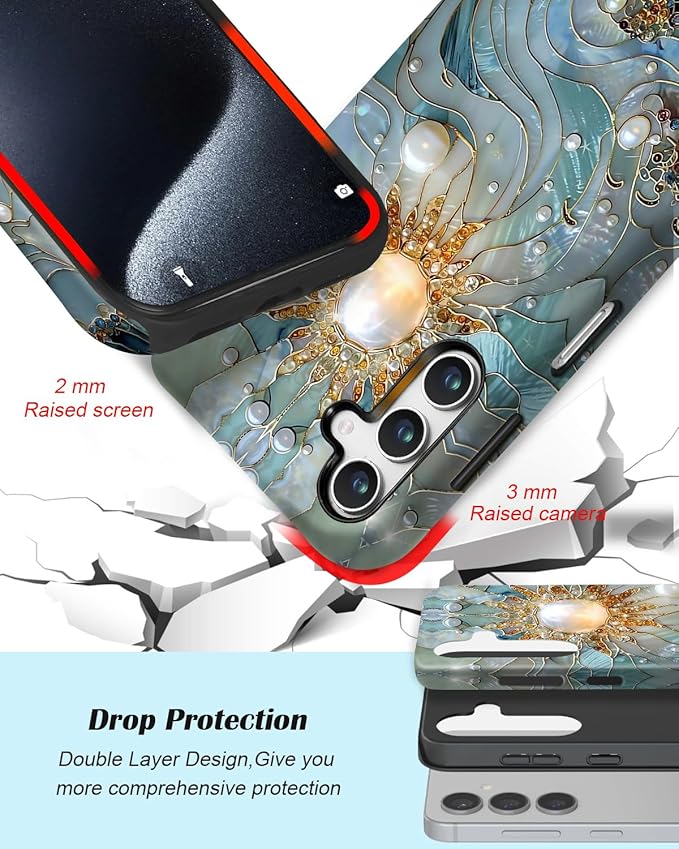 Compatible for Samsung Galaxy A17 5G Case, Dual Layer Heavy Duty 2 in 1 - Image 3