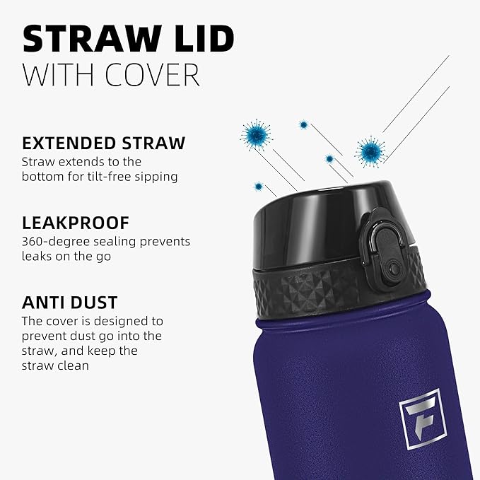 Fanhaw 32 oz Insulated Stainless Steel Water Bottle - Image 4