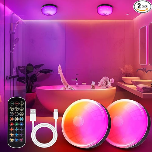 2-Pack Waterproof Shower Lights by Unknown