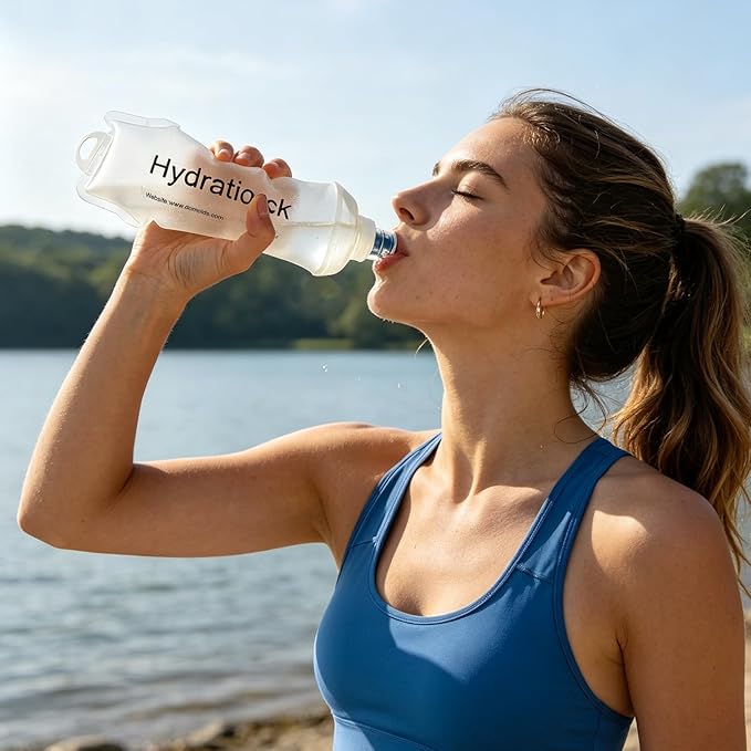 2Pcs 500ml Soft Flask, TPU Collapsible Soft Water Bottle - Image 5