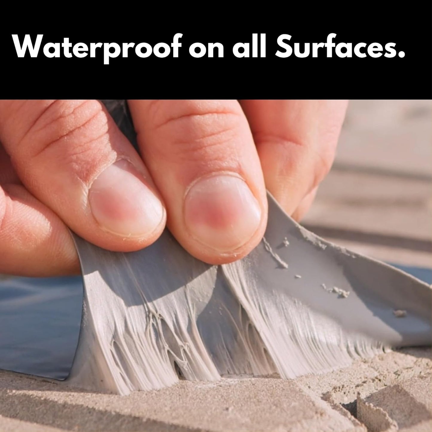 HSS Sealant Tape with MicroSealant - Waterproof Commercial Roofing Tape for Roof and RV Repair - UV- & Weatherproof - Black - 6 inch x 25 ft.