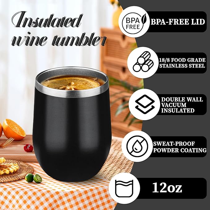 12oz Stemless Wine Tumbler - Image 5