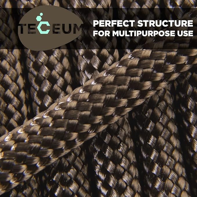 TECEUM 5/32" Paracord Rope 1000 – 1000ft / 200ft / 100ft / 50ft – Tactical - Image 5