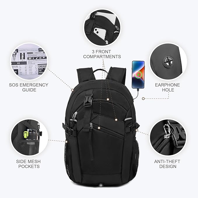 Hiking Backpack for Women Men 20l - Image 5