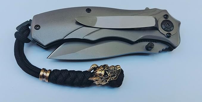 Knife Lanyards with Brass Beads, Paracord Lanyard, Tactical Lanyard - Image 5