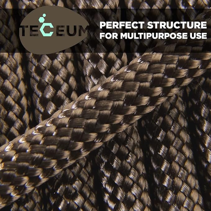 TECEUM 5/32" Paracord Rope 1000 – 1000ft / 200ft / 100ft / 50ft – Tactical - Image 5