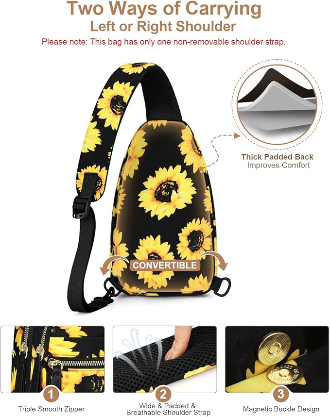 Capolo Sling Bag for Women Men Waterproof Crossbody Bags for Women Trendy - Image 6