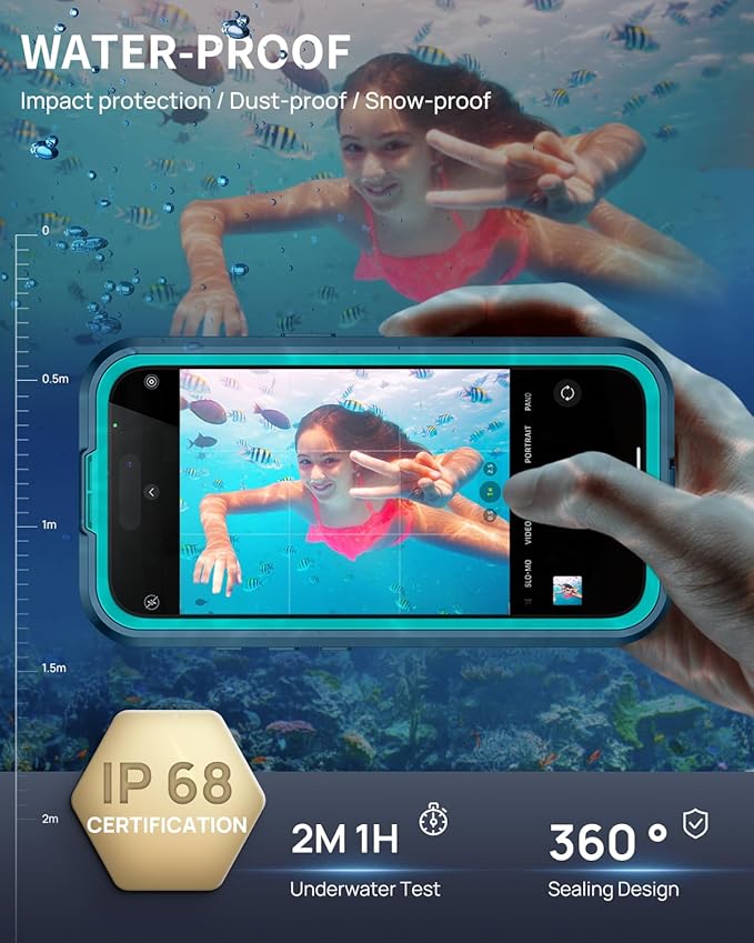 Lanhiem Magnetic for iPhone 17 Pro Case, IP68 Waterproof, Compatible - Image 2