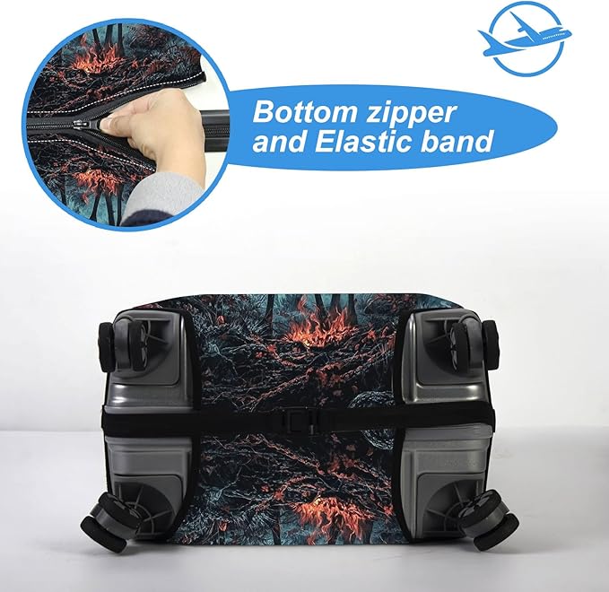 Luggage Cover Protector for 30-32 Inch Suitcases, TSA Approved Elastic Travel - Image 5