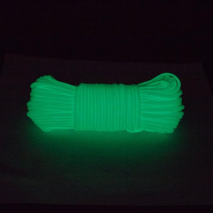 Glow in The Dark Zesty 550lb Paracord – 21 Strand Luminous Parachute Cord - Image 3