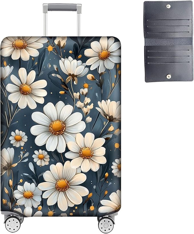 Luggage Cover Protector for 22-24 Inch Suitcases, TSA Approved Elastic Travel by Unknown