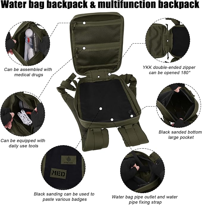 PETAC GEAR Tactical Molle Hydration Pack - Image 5
