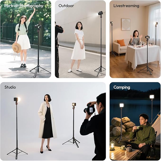 ULANZI MT-80 Aluminum Tripod Stand, 7FT Extendable Camera Phone Tripod - Image 8