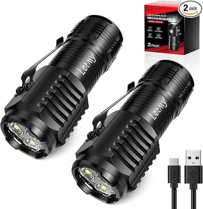 LETMY Rechargeable Mini Flashlights by Letmy