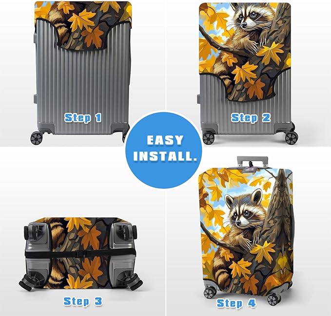 Luggage Cover Protector for 19-20 Inch Suitcases, TSA Approved Elastic Travel - Image 6