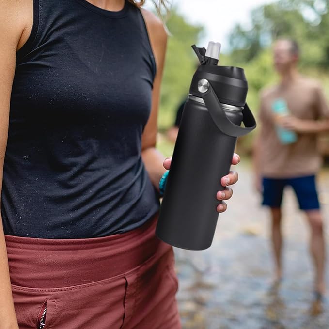 Fijinhom 18oz Insulated Stainless Steel Water Bottle, Wide Mouth Double Wall - Image 6