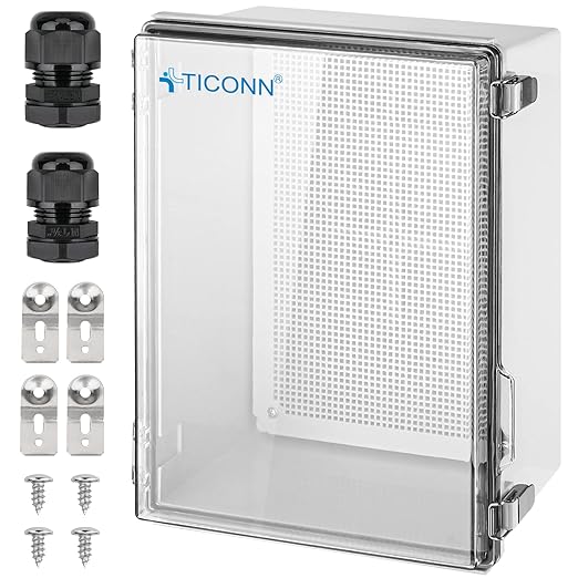 TICONN Outdoor Electrical Box Waterproof, Junction Box IP67 ABS Plastic by TICONN