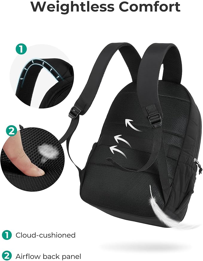 BAGSMART College Laptop Backpack, Travel Backpack - Image 6