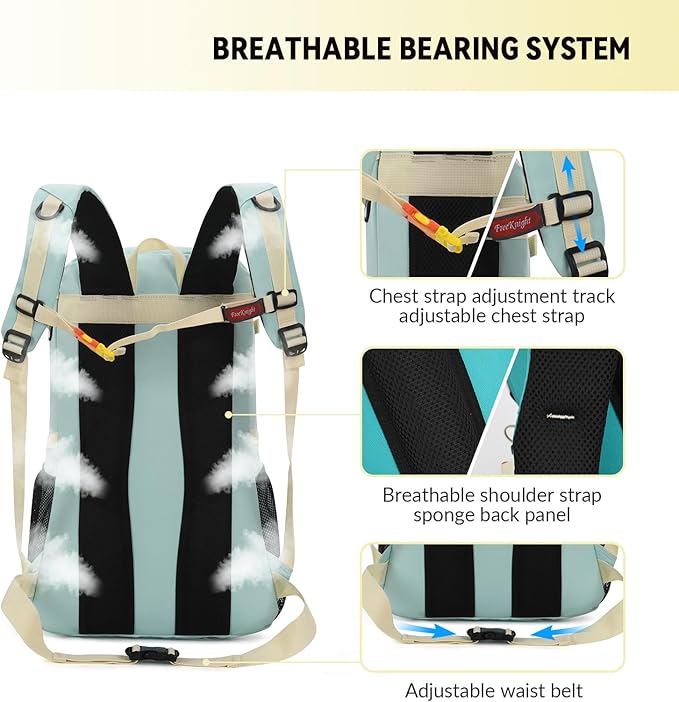 Bseash 40L Waterproof Hiking Camping Backpack - Image 3