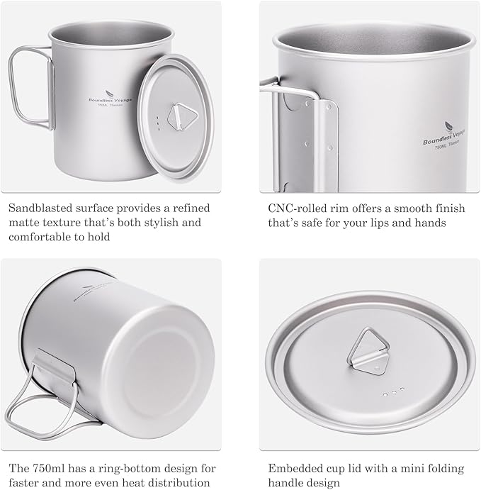 Boundless Voyage Titanium Camping Mug - Image 6