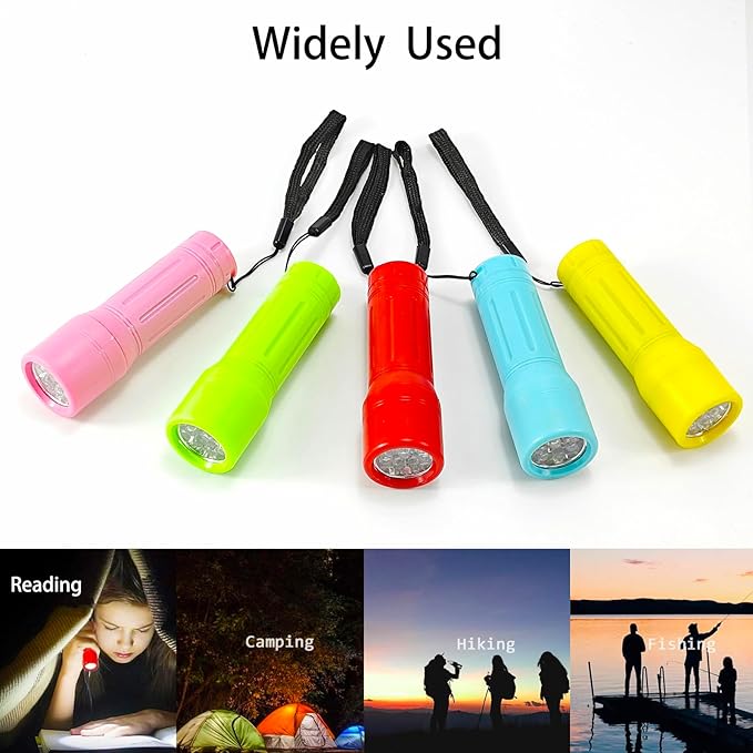100 Pack Mini Flashlights Bulk, Small Multicolor Flashlights Bulk - Image 2