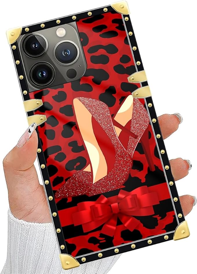 Compatible with iPhone 15 Pro Max Case, Elegant High Heels Luxury Golden - Image 5