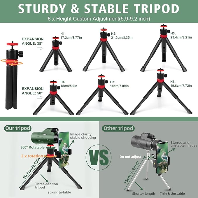 12x56 High Power Monocular Telescope - Image 3