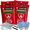 Protect Life Saving Emergency Fire Blankets 4 Pack by ProtectLife