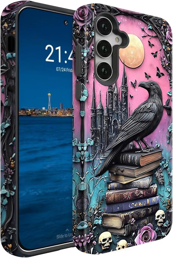 Compatible for Samsung Galaxy A36 5G Case, Dual Layer Heavy Duty 2 in 1 by BSMOSPER