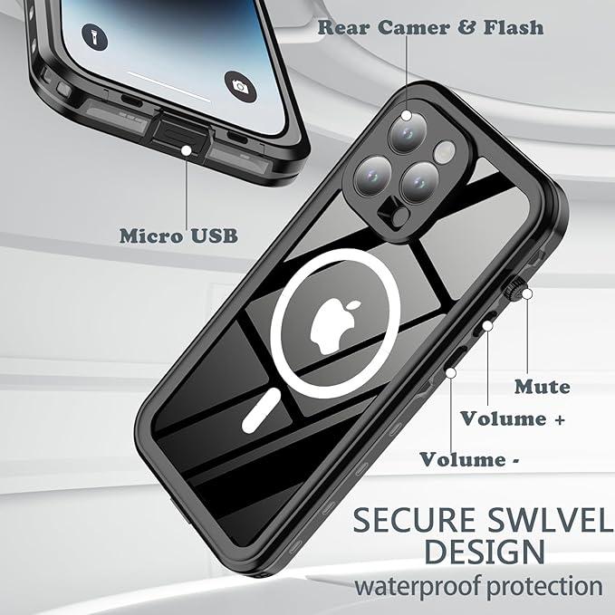 for iPhone 14 Pro Case Waterproof, Full-Body Hard Case Built-in - Image 6