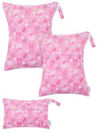 ALVABABY 3 pcs Cloth Diaper Wet Dry Bags Waterproof Reusable by ALVABABY