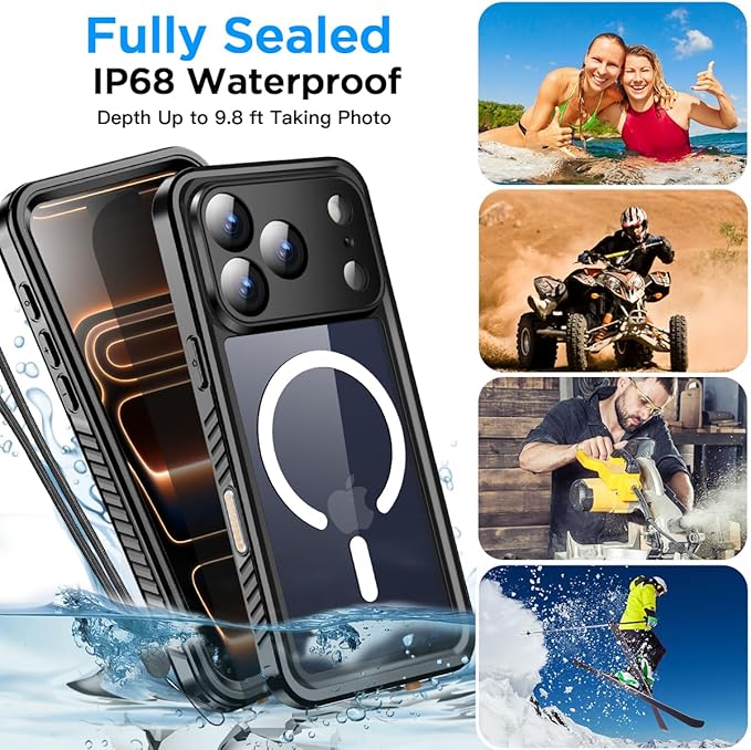 AICase for iPhone 17 Pro Case Waterproof Clear - Image 6