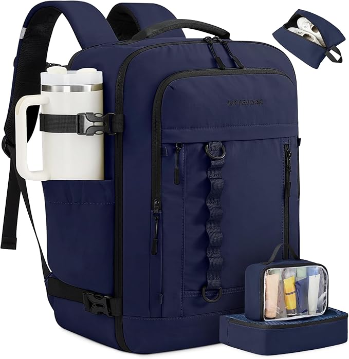 LOVEVOOK 40L Travel Backpack for Men Women, Waterproof Carry On Backpack for by LOVEVOOK