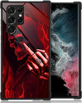for Samsung Galaxy S23 Ultra Case, Gestures Funny Skull Pattern Graphic Design by FKBRCL4U