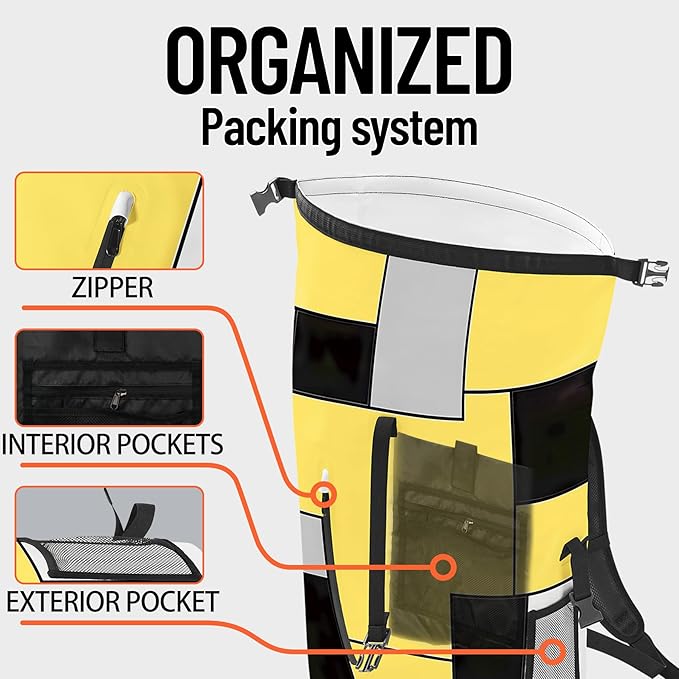 Dry Bag Waterproof Backpack for Women Men, 5L Small Roll Top Lightweight Dry - Image 5