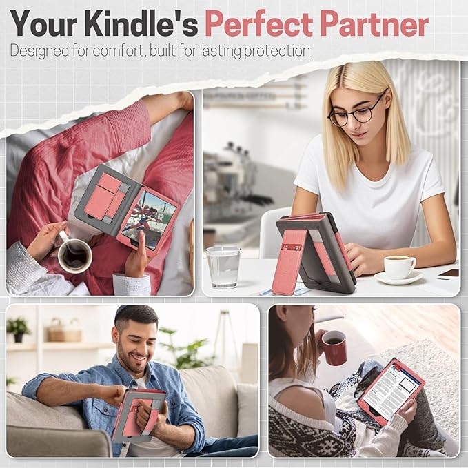 TNP Stand Case with Strap for Kindle Paperwhite 12th Gen 2024 / Kindle - Image 9