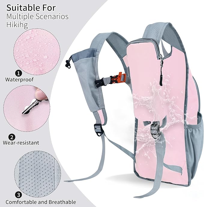 Hiking Backpack 10L/15L Small Daypack Lightweight Packable Travel Foldable - Image 4