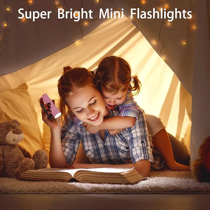 3 Pack 9-LED Mini Flashlight Bulk, Small Multicolor Flashlights - Image 2
