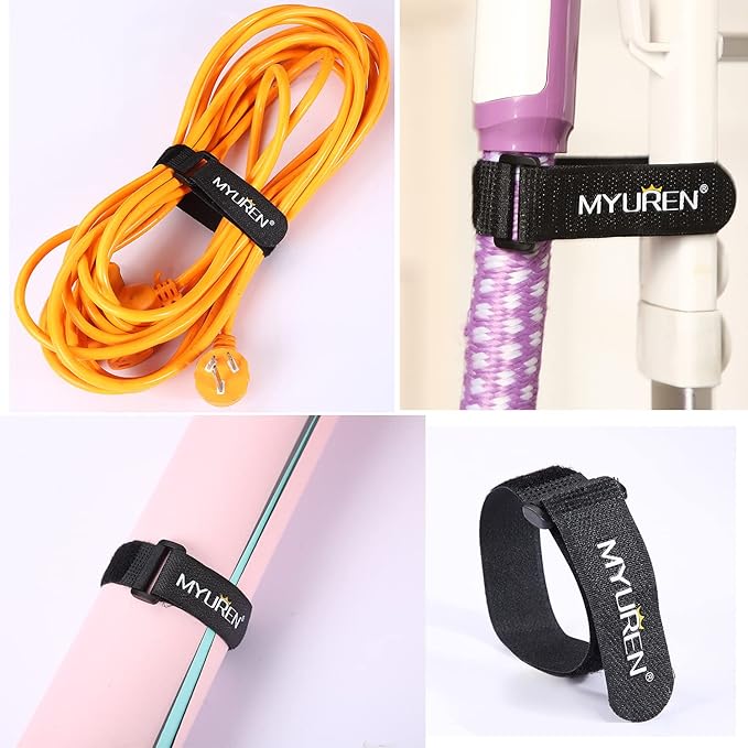 1"x 12"-12 Pack Reusable Fastening Cable Straps - Image 5