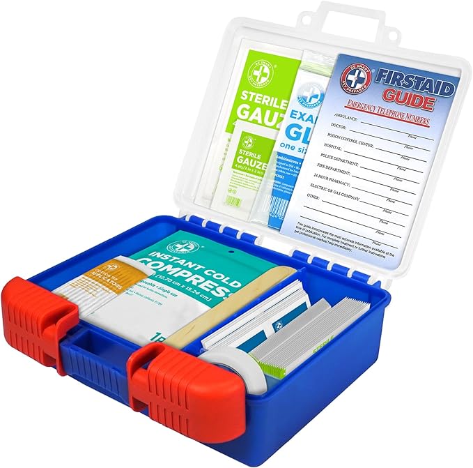 Be Smart Get Prepared 110 pc First Aid Kit: Clean, Protect Minor Cuts, Camping - Image 5