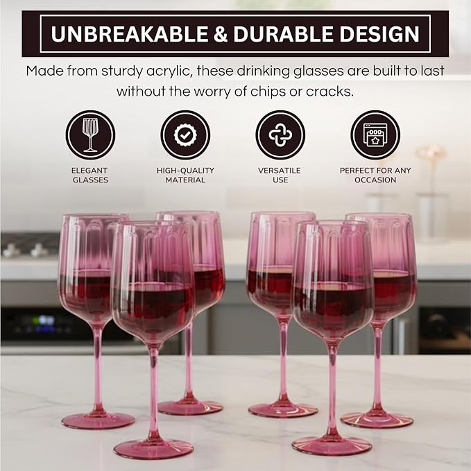 Khen Acrylic Lucia Stemmed Goblets - Image 4