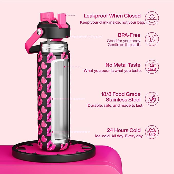 ENCOOL Valentine's Day Insulated Water Bottle - Image 5